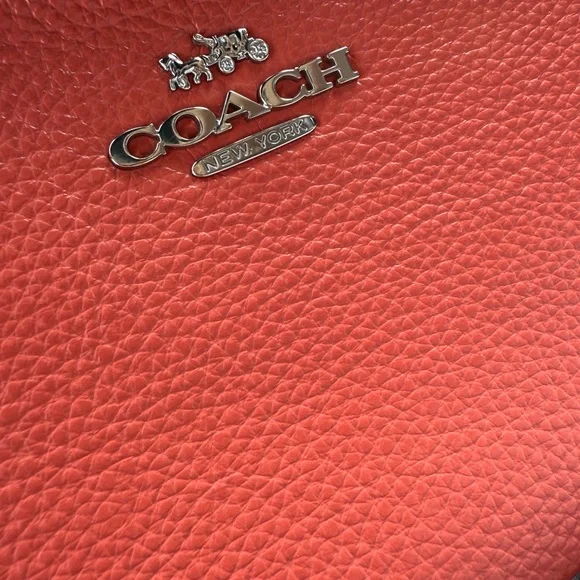 Coach Coral and Brown Women's Bag Set - Picture 10 of 16